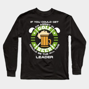 Golfing is Best with Beer Long Sleeve T-Shirt